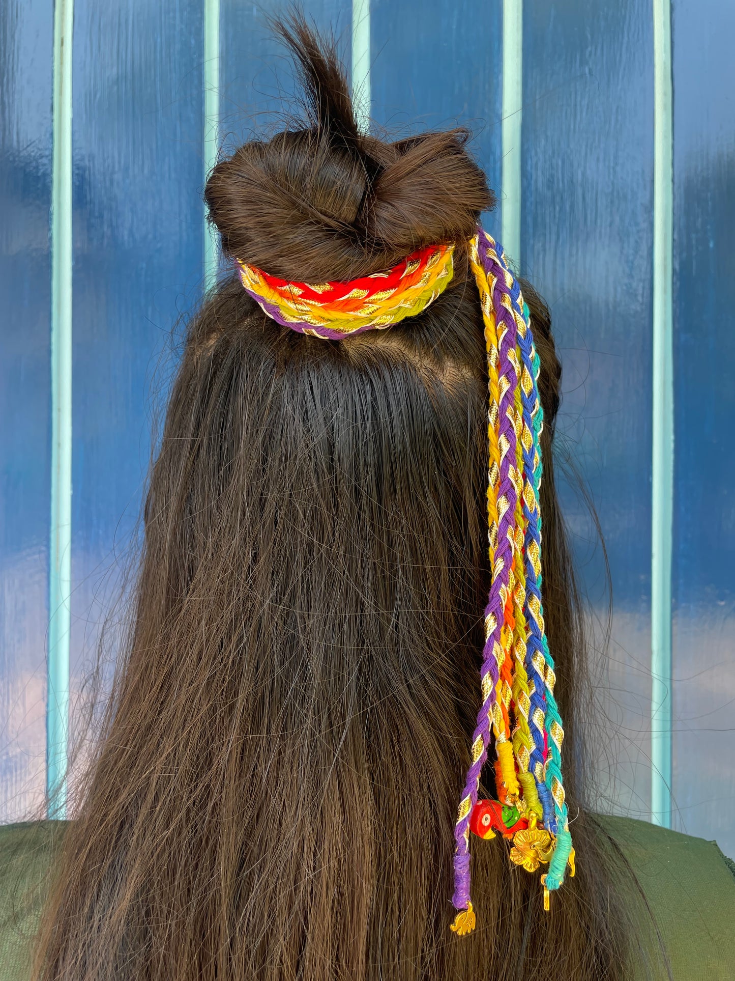 Rainbow hairbraids
