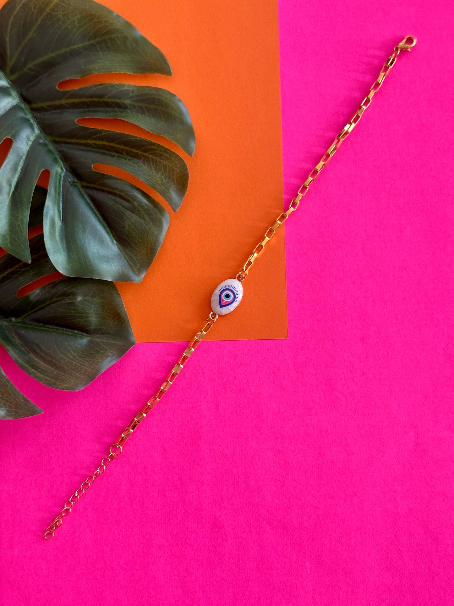 Evil eye anklet