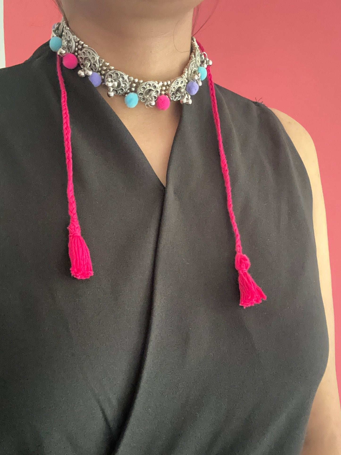 Afghani choker cum necklace - Kalakari
