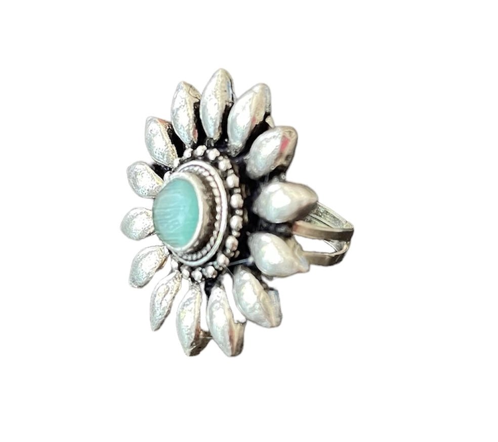 Afghani floral ring - Kalakari
