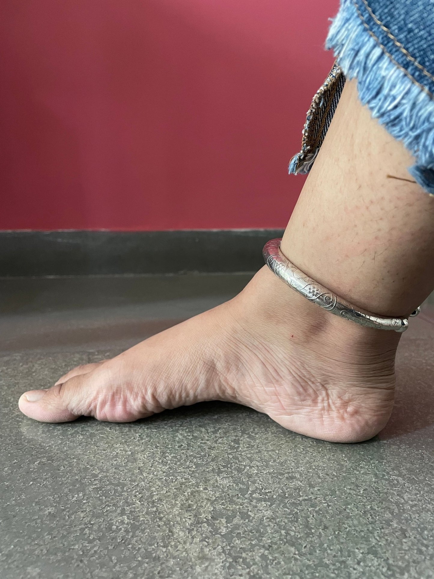 Afghani hasli and anklet combo - Kalakari