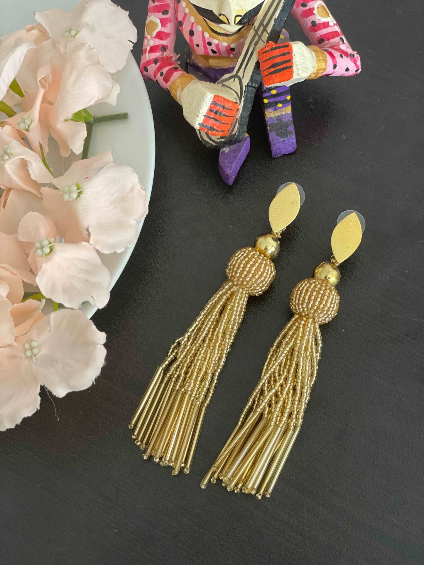 Alina long danglers - Kalakari