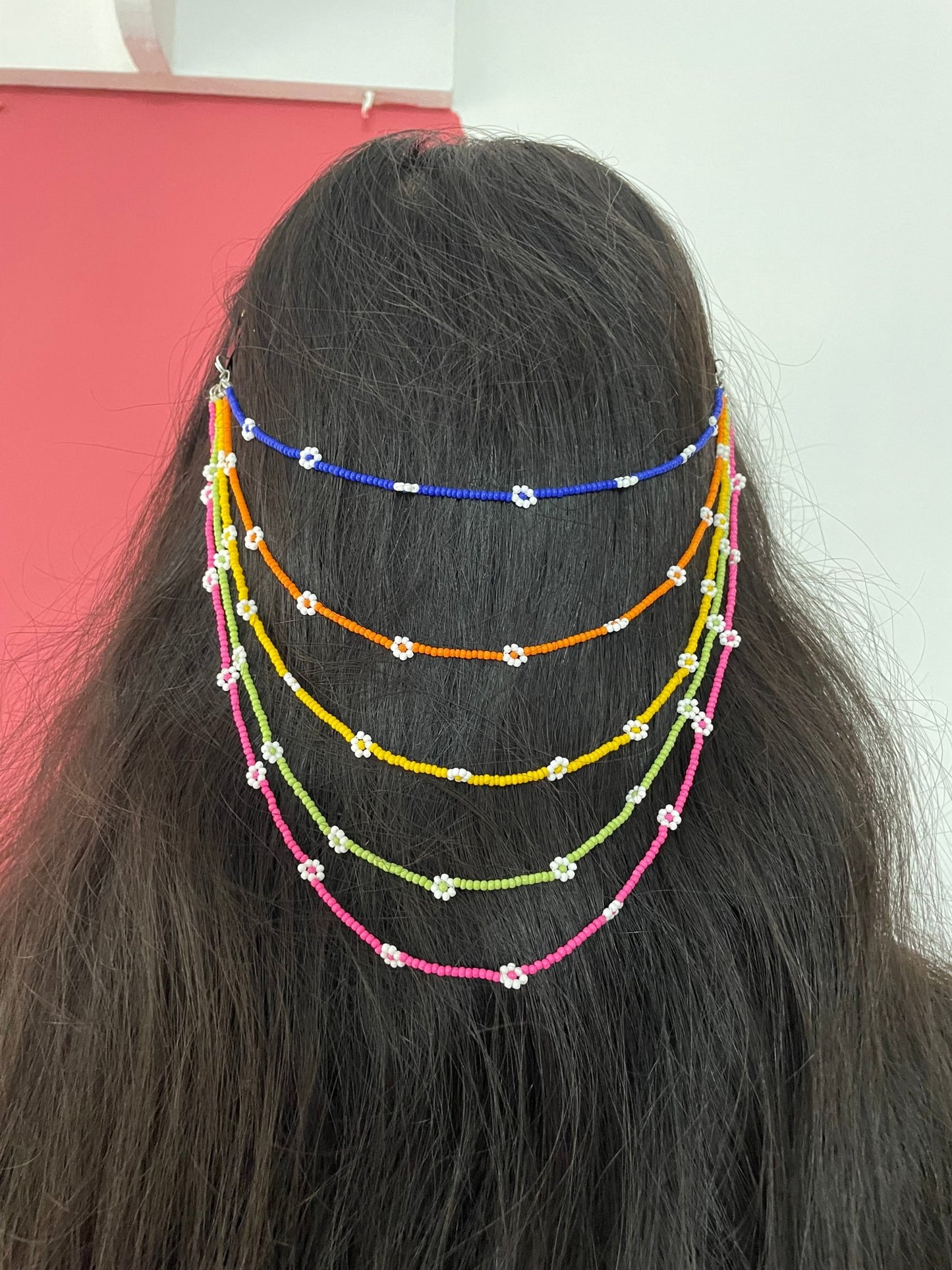 Beaded floral hair accessory - Kalakari