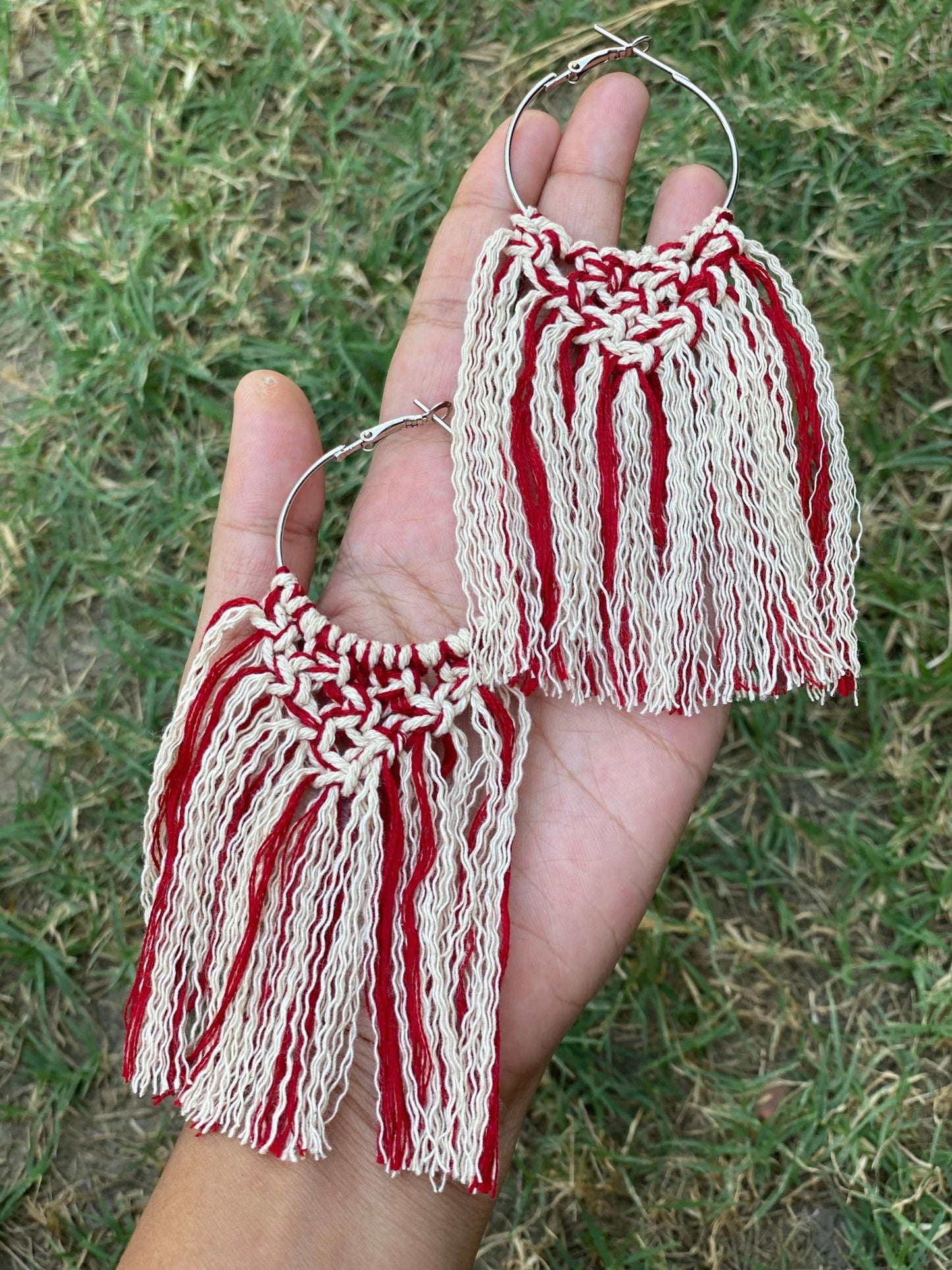 Boho macrame hoops - Kalakari