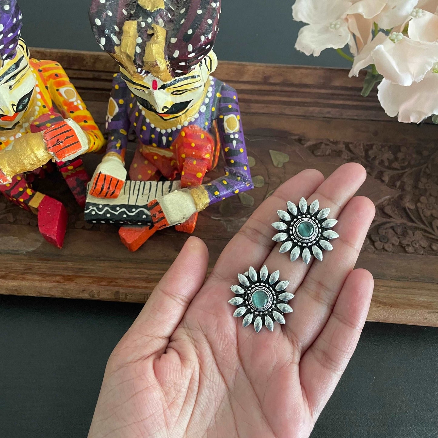 Chandramukhi studs - Kalakari