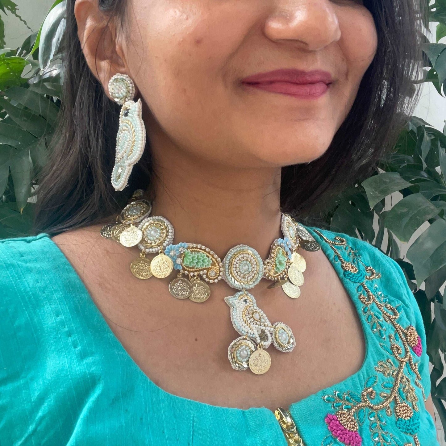 Chidiya necklace set - Kalakari