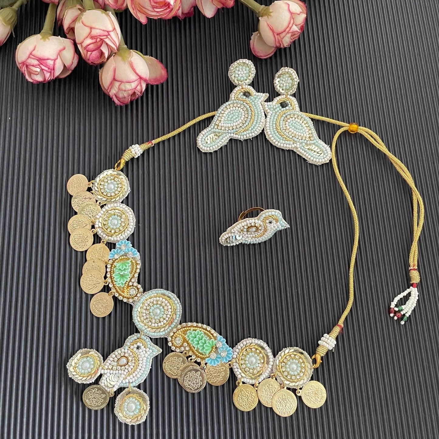 Chidiya necklace set - Kalakari
