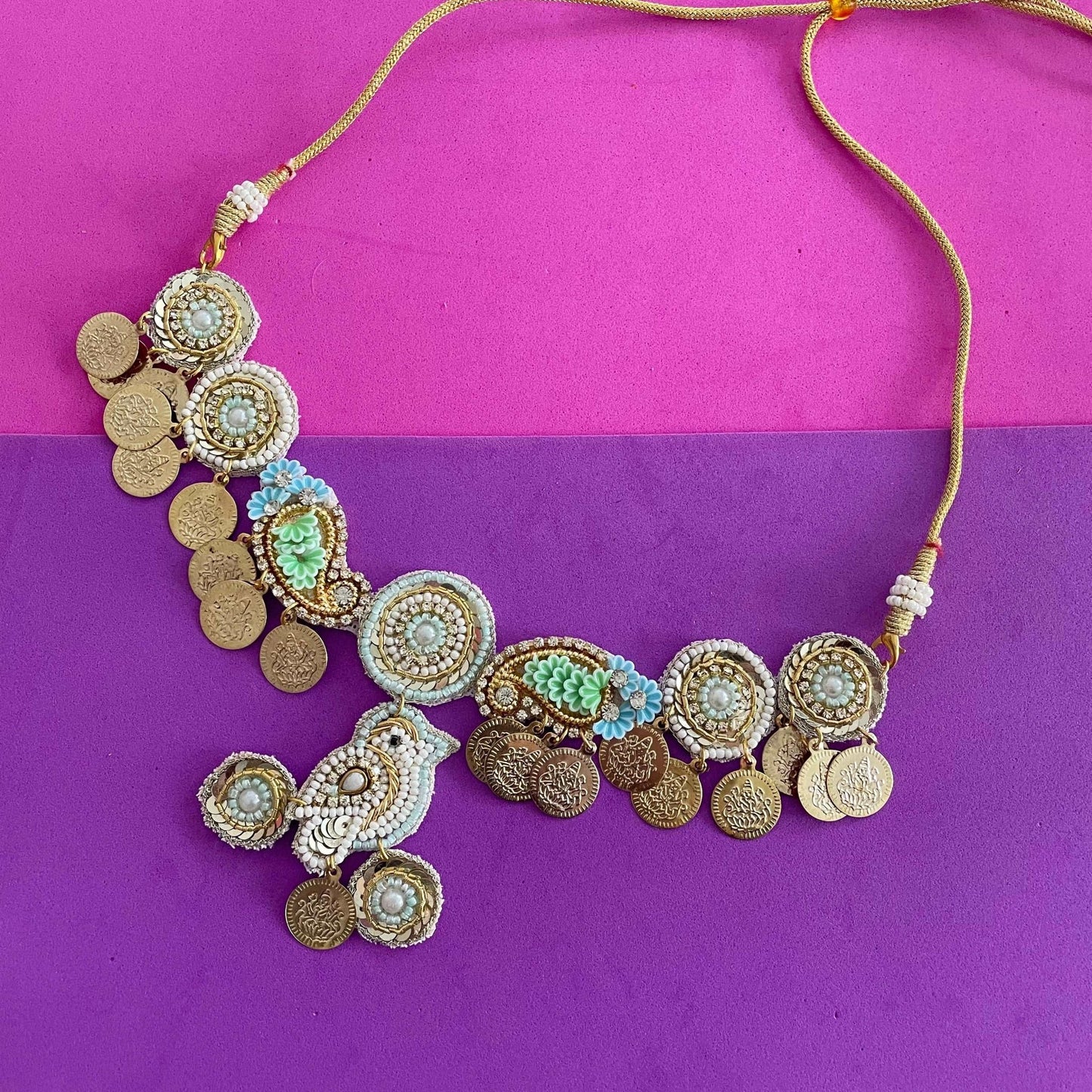 Chidiya necklace set - Kalakari