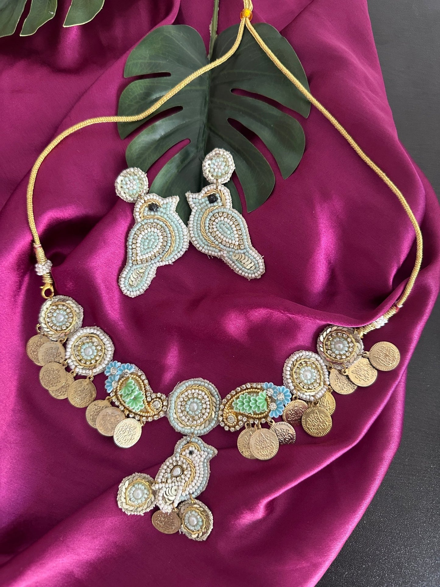 Chidiya necklace set - Kalakari