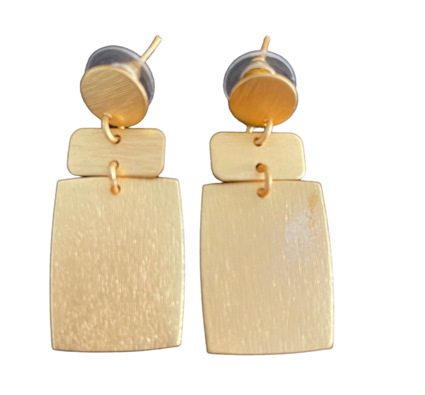 Dainty rectangle earrings - Kalakari