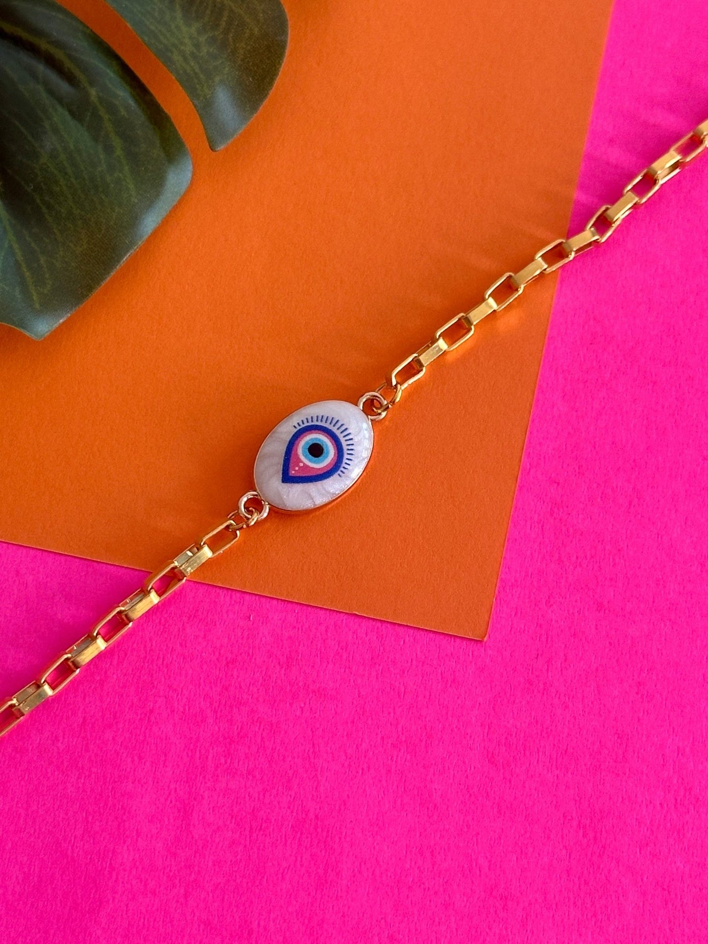 Evil eye anklet - Kalakari