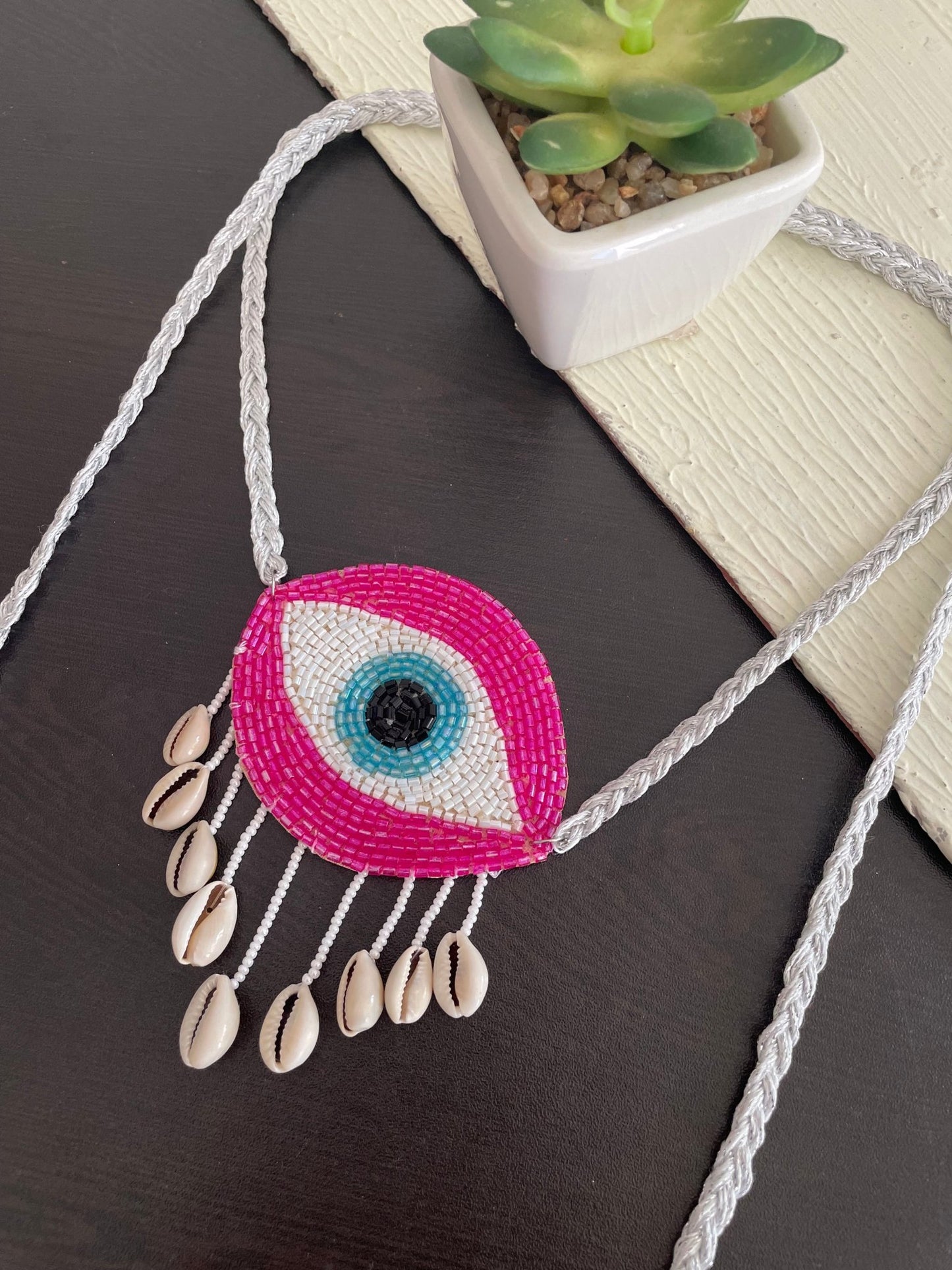 Evil eye necklace cum waistbelt - Kalakari