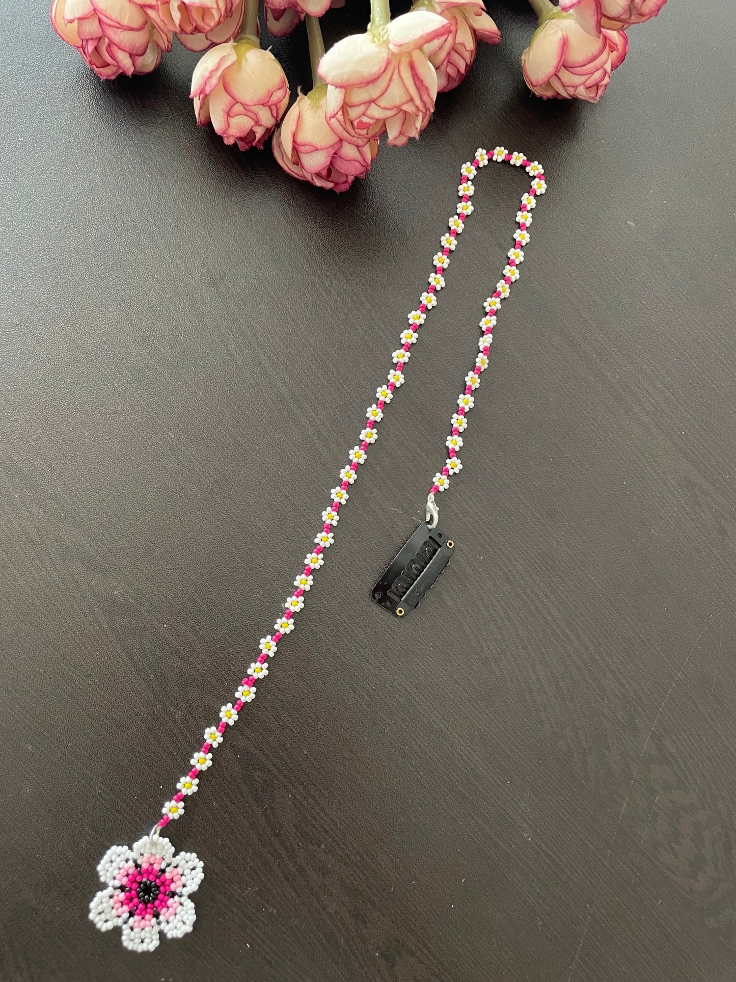Floral hair accessory cum necklace - Kalakari