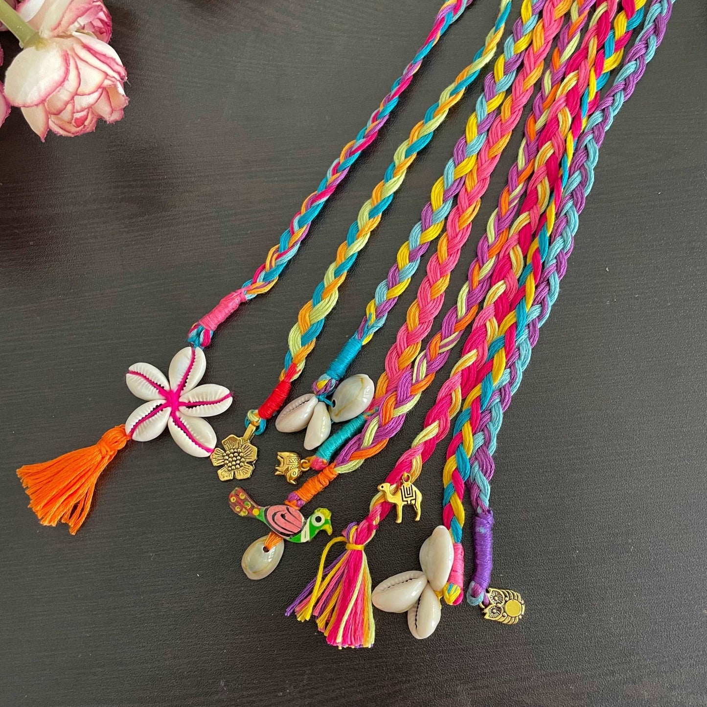 Floral kodi hair braids - Kalakari