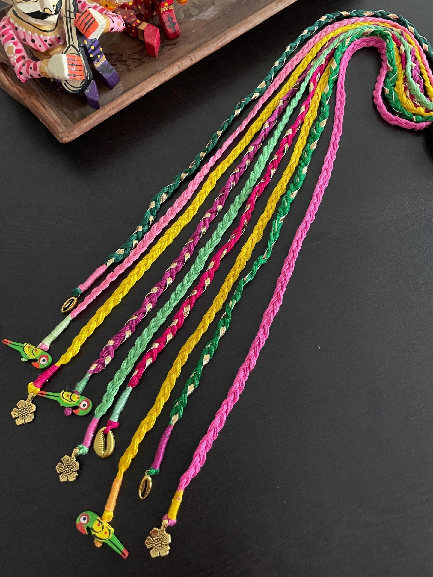 Gulmohar hairbraids - Kalakari