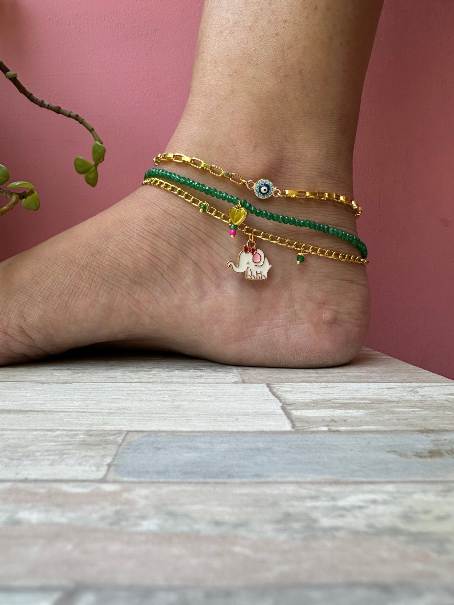 Hathi mere sathi anklet set - Kalakari