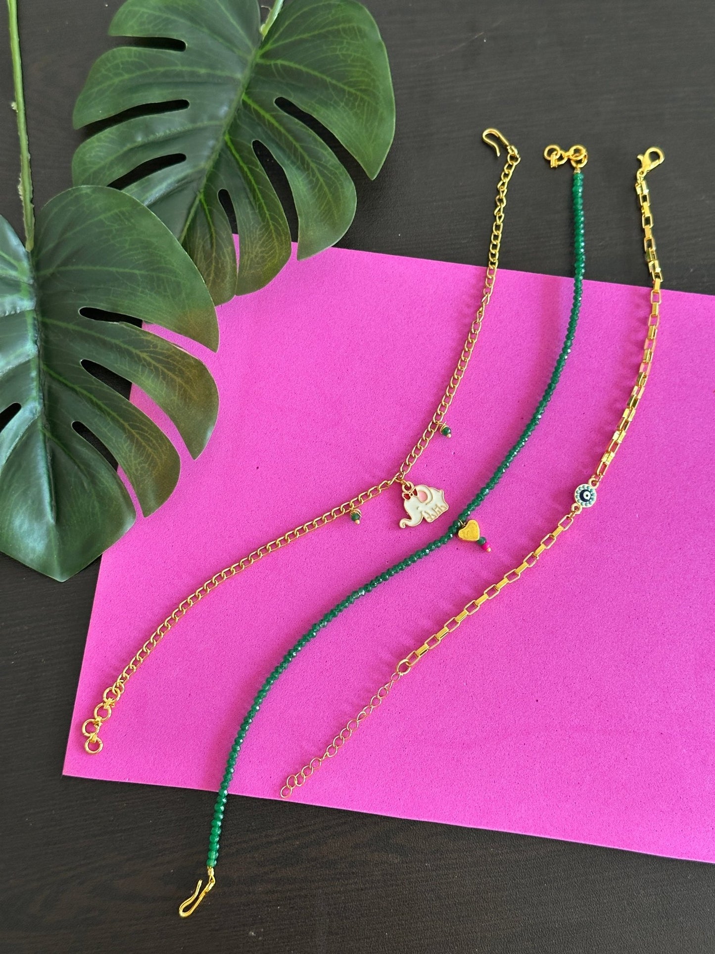 Hathi mere sathi anklet set - Kalakari