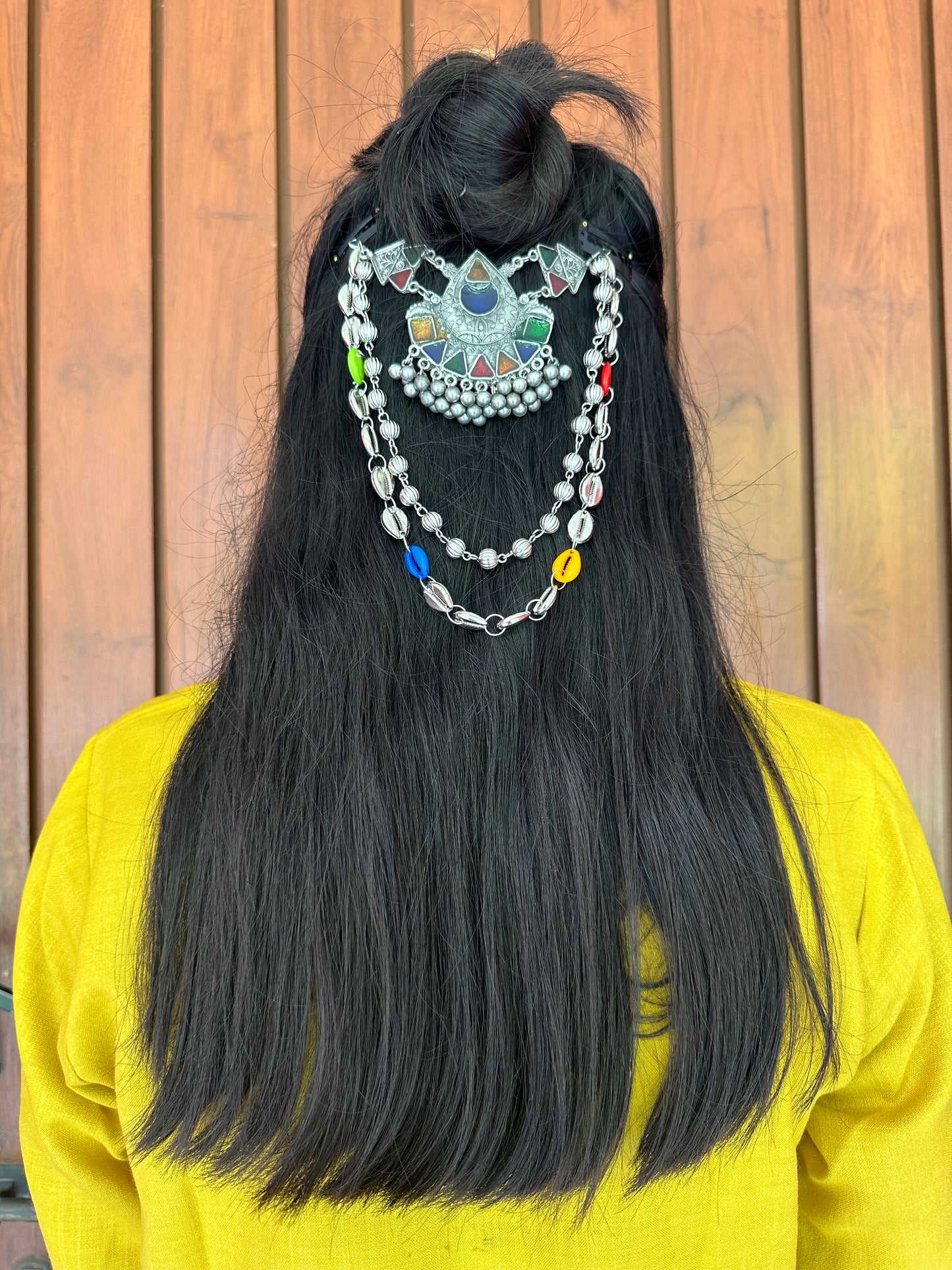 Rangeela layered hair accessory