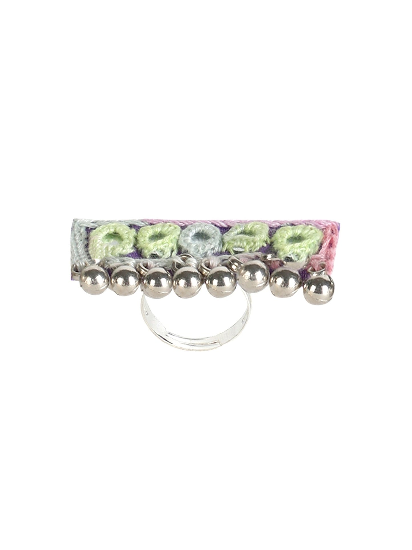Kutchi work adjustable ring - Kalakari