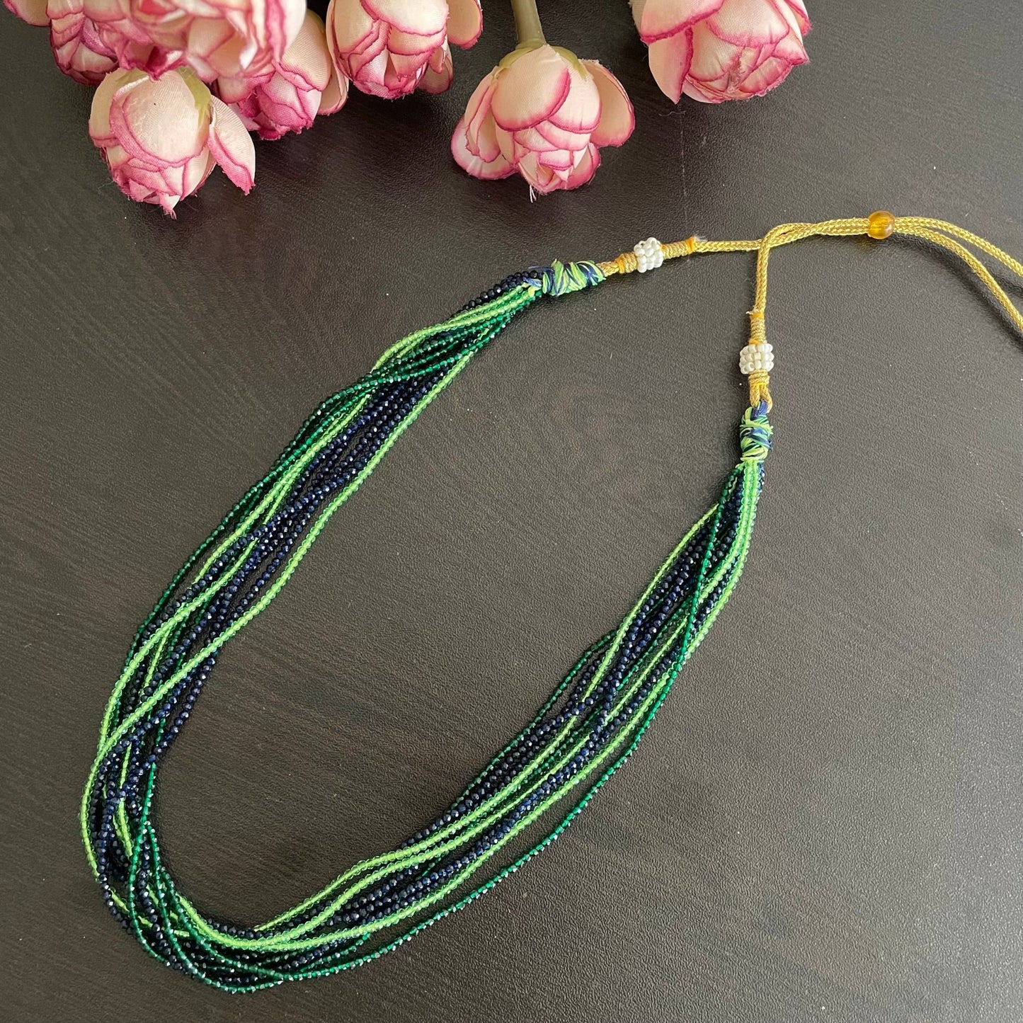Layered hydrobeads necklace - Kalakari