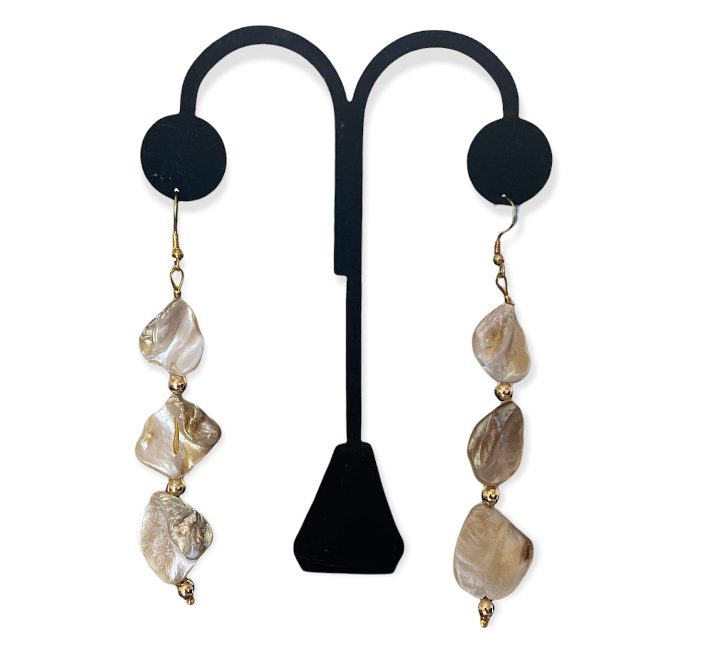 Mother of pearls danglers - Kalakari