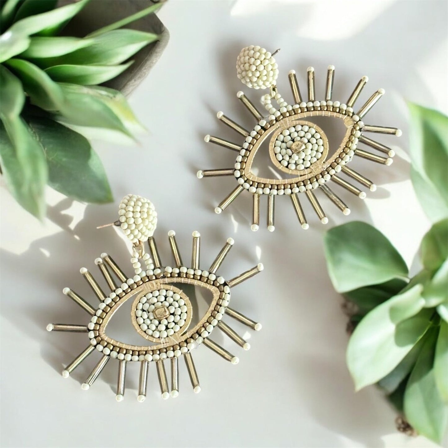 Nazarbattu earrings - Kalakari