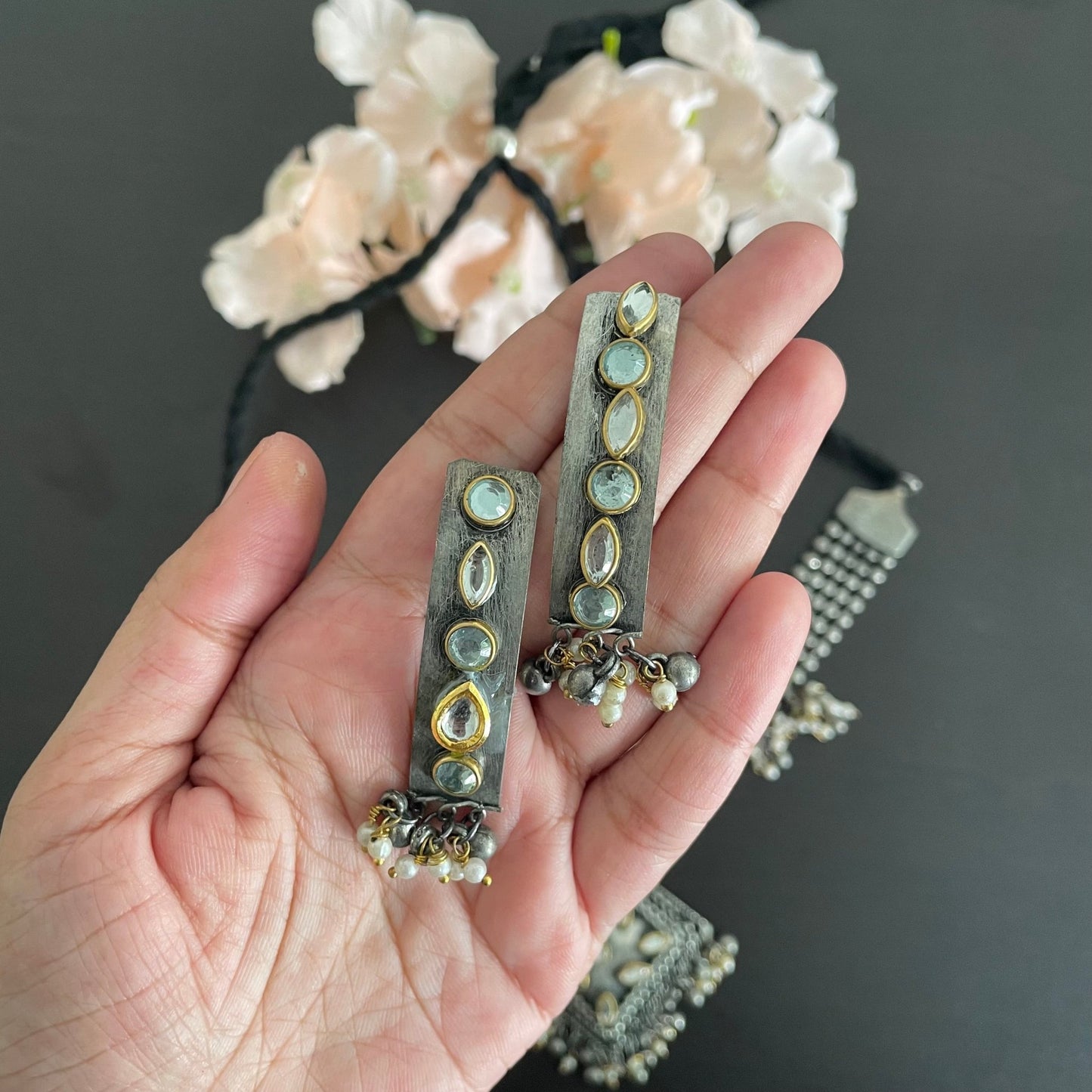 Parineeta choker and earrings - Kalakari