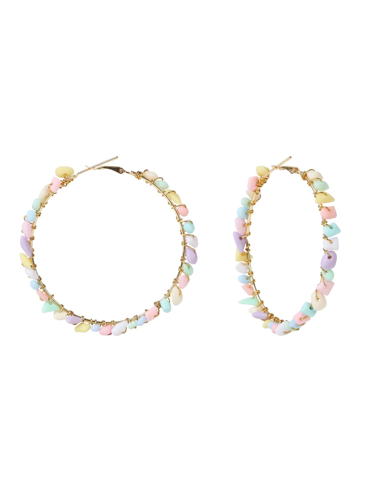 Pastel statement hoops - Kalakari