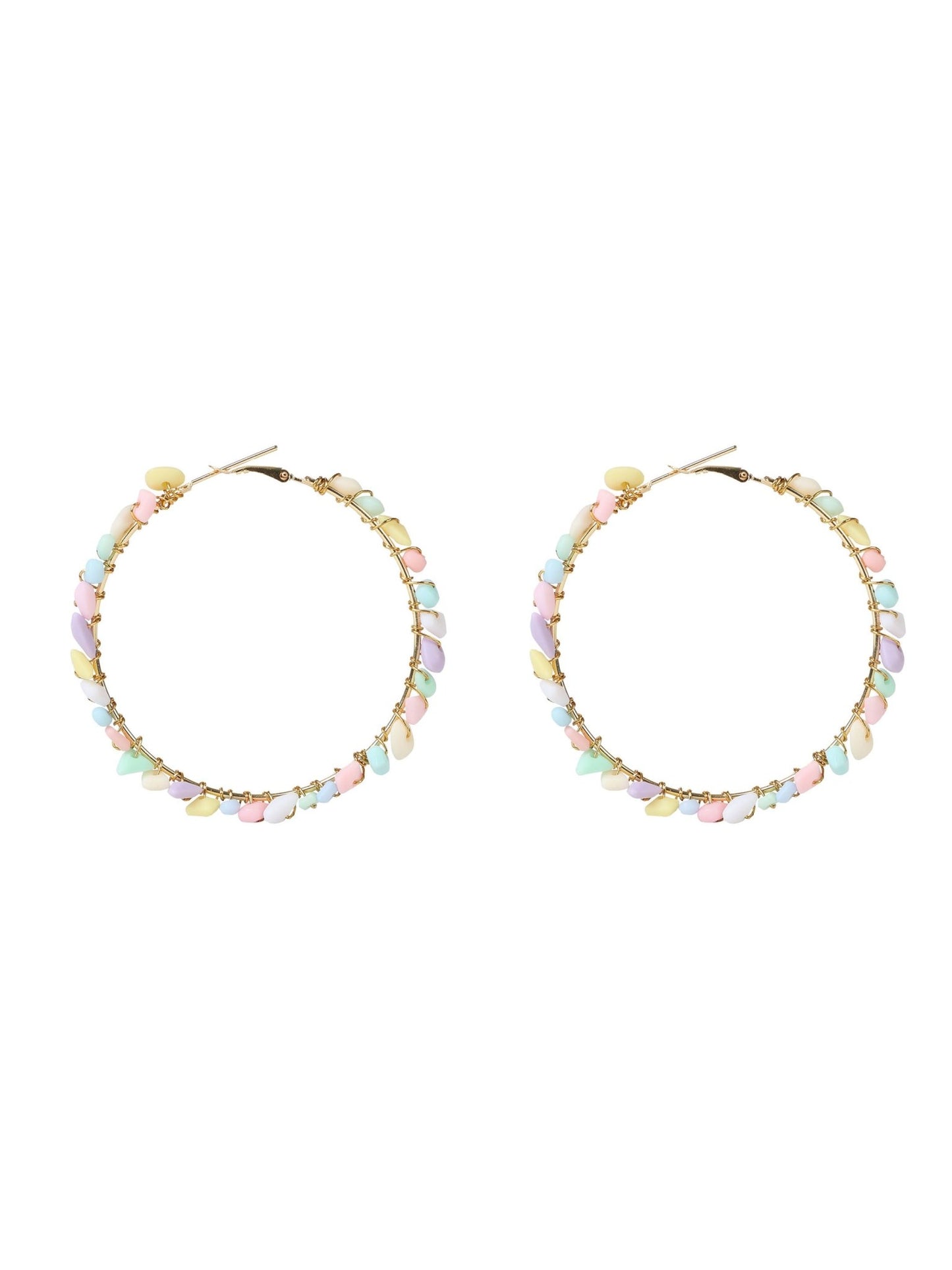 Pastel statement hoops - Kalakari