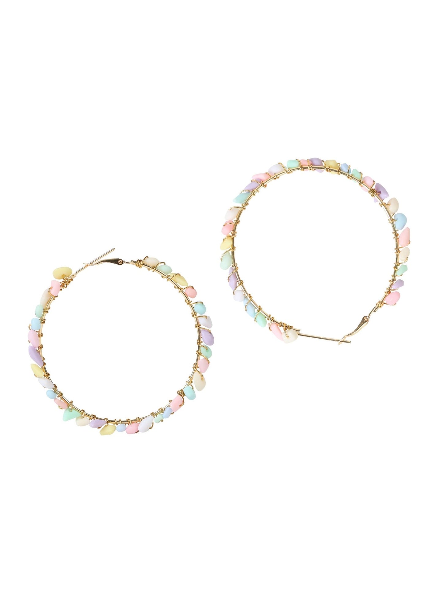 Pastel statement hoops - Kalakari