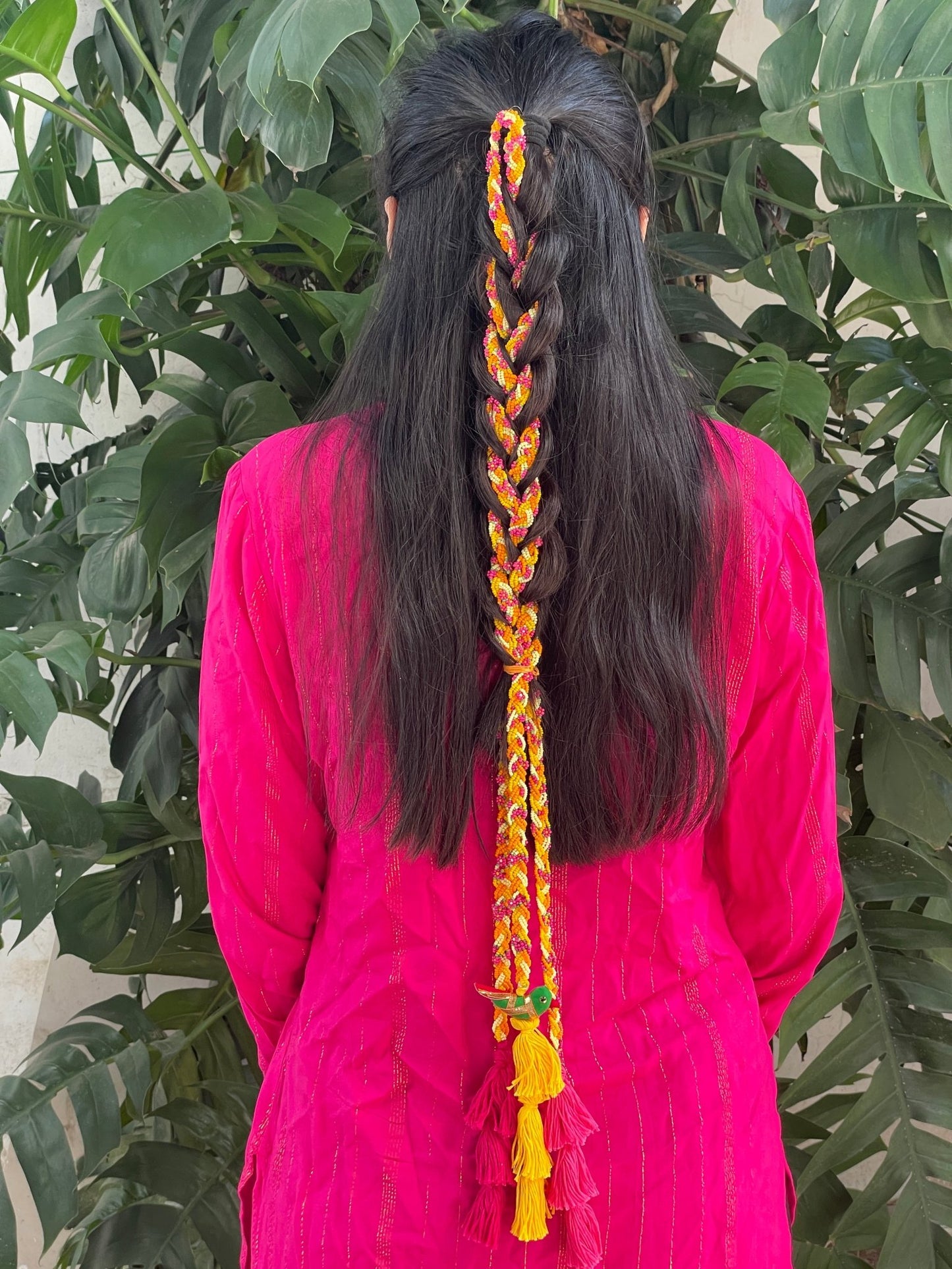 Phoolo ki bahar haldi necklace set - Kalakari