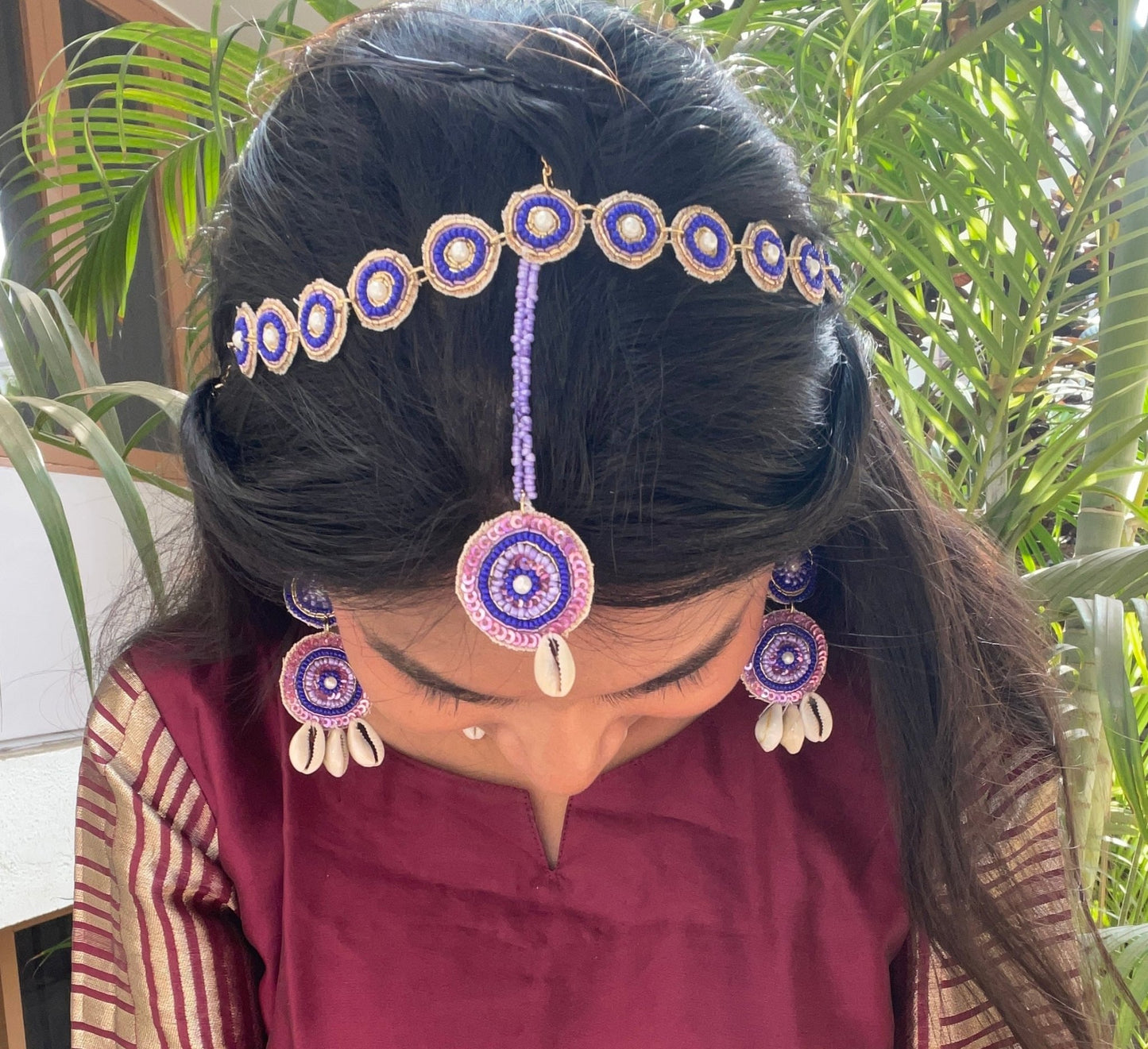 Quirky shell and beaded choker - Kalakari