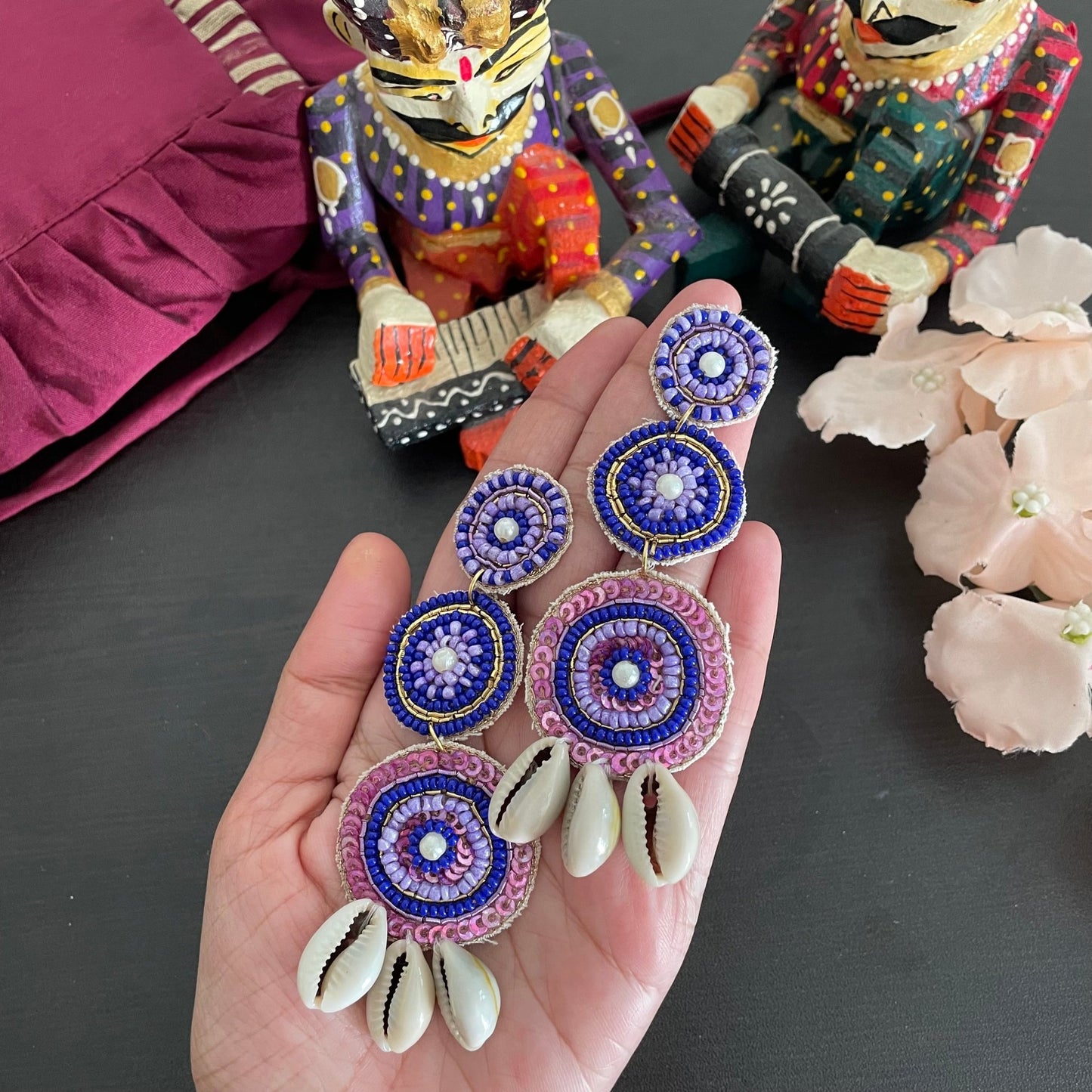 Quirky shell and beaded choker - Kalakari