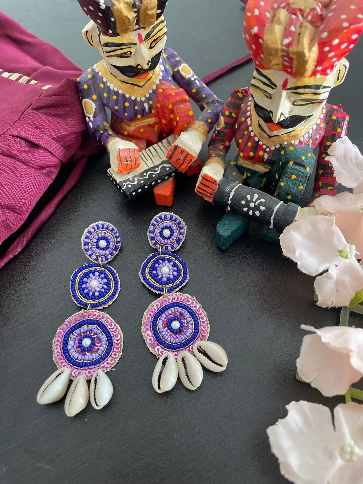 Quirky shell and beaded choker - Kalakari