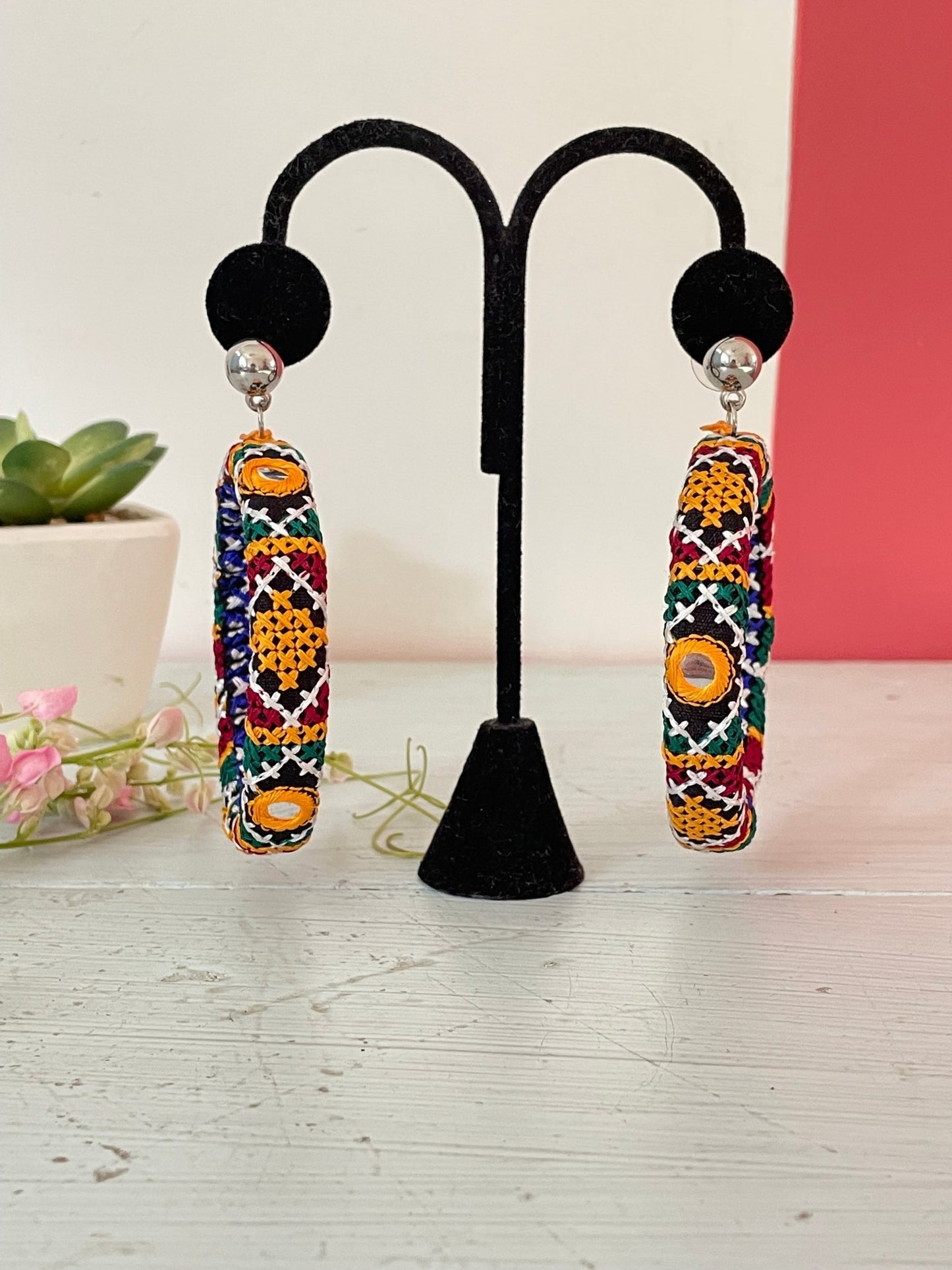 Rabari earrings and bangles - Kalakari