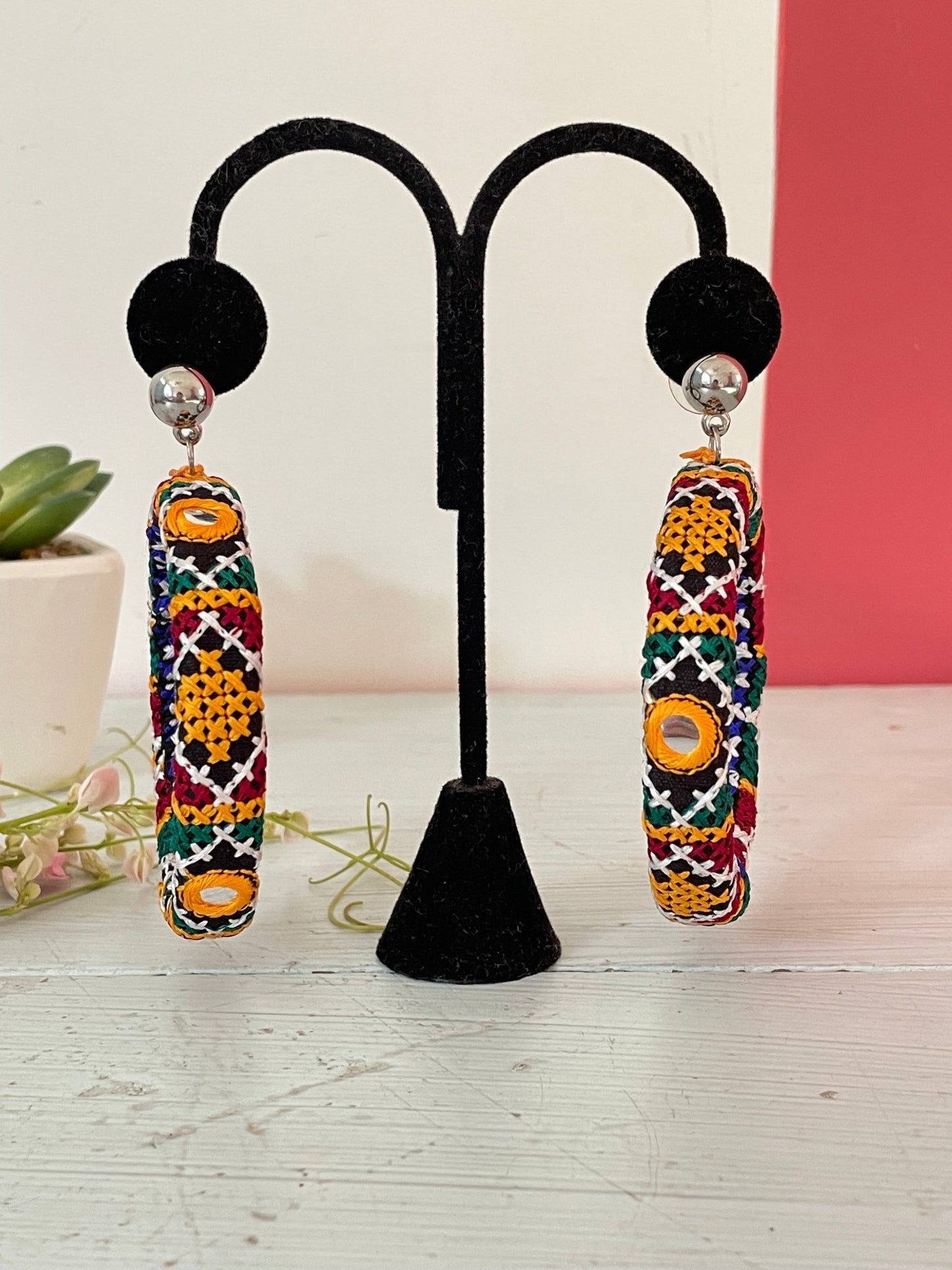 Rabari earrings and bangles - Kalakari