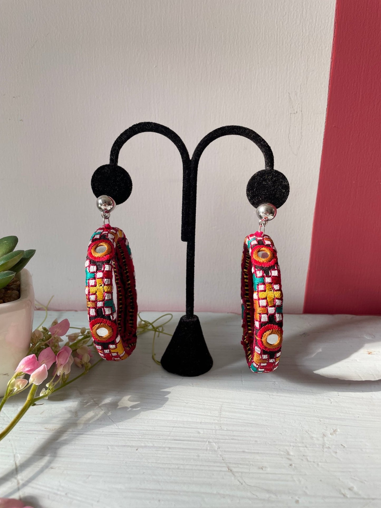 Rabari earrings and bangles - Kalakari