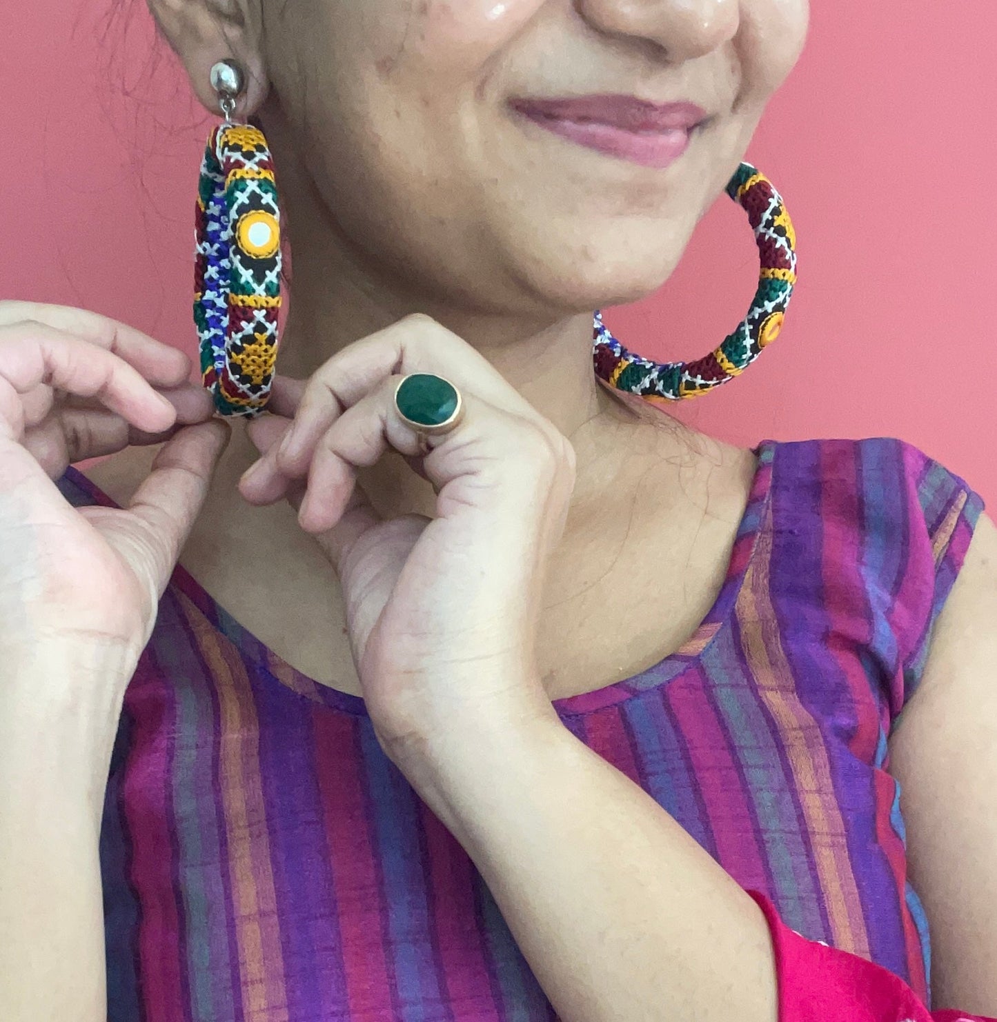 Rabari earrings and bangles - Kalakari