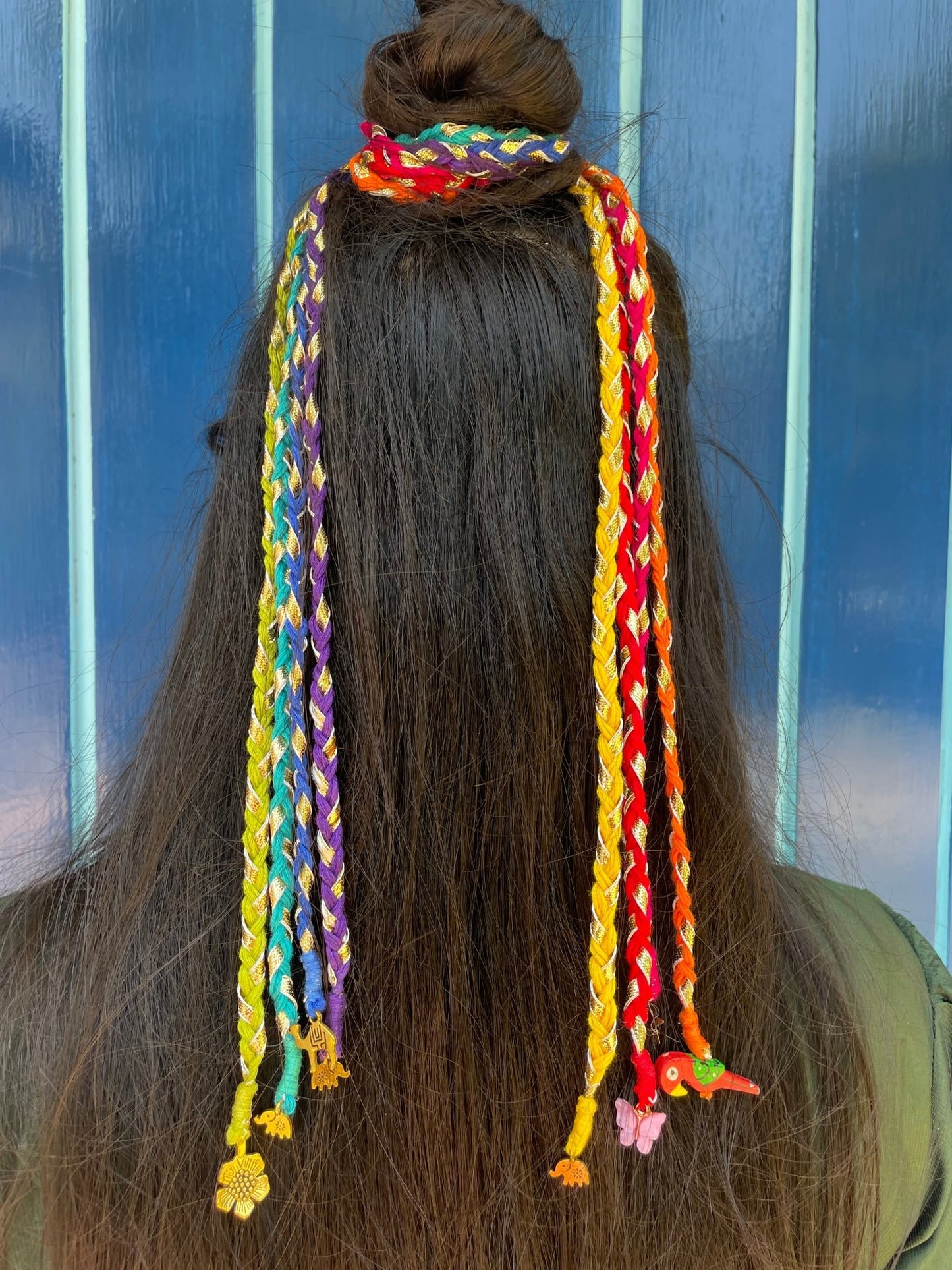 Rainbow hairbraids - Kalakari