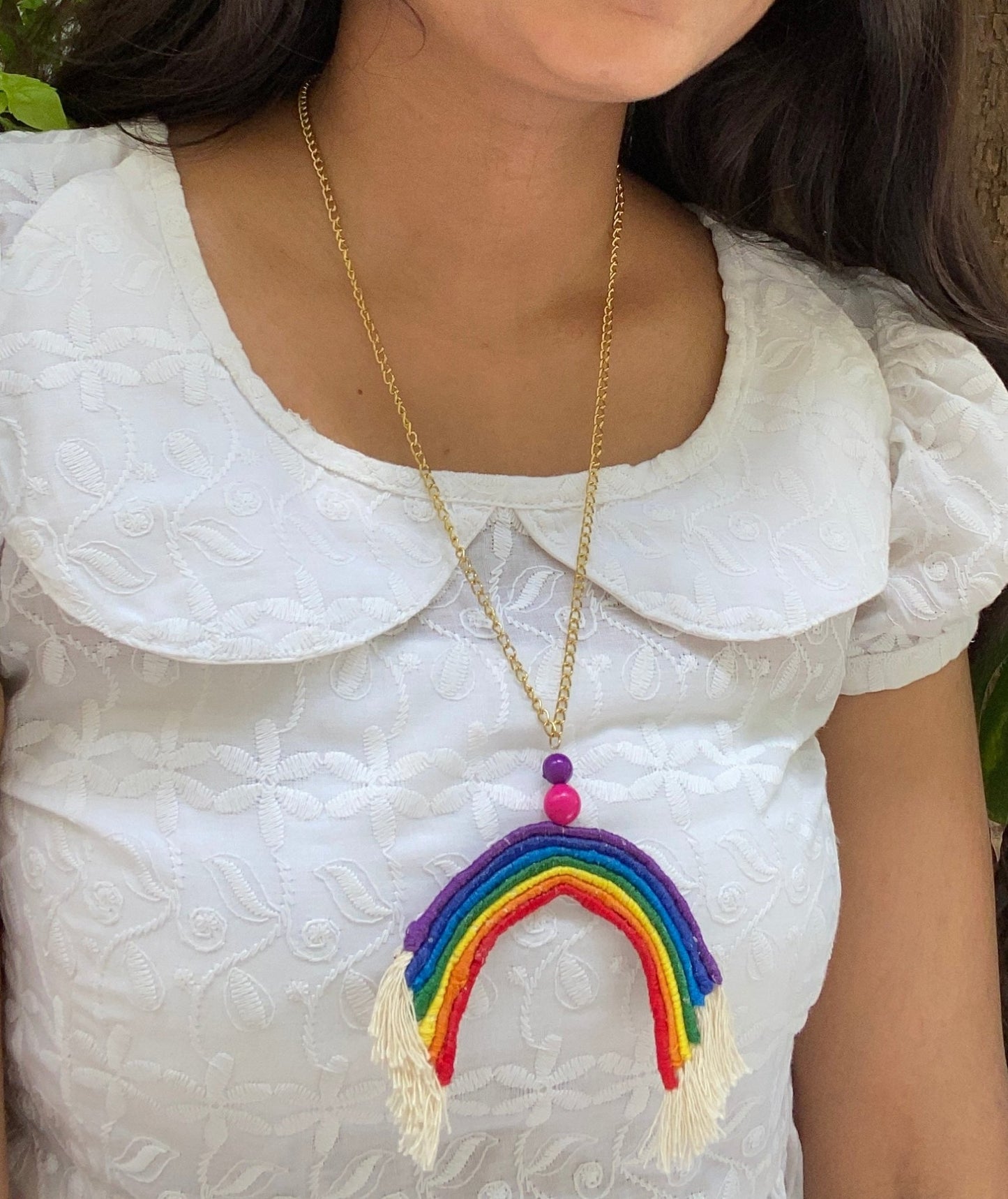 Rainbow pendant chain - Kalakari