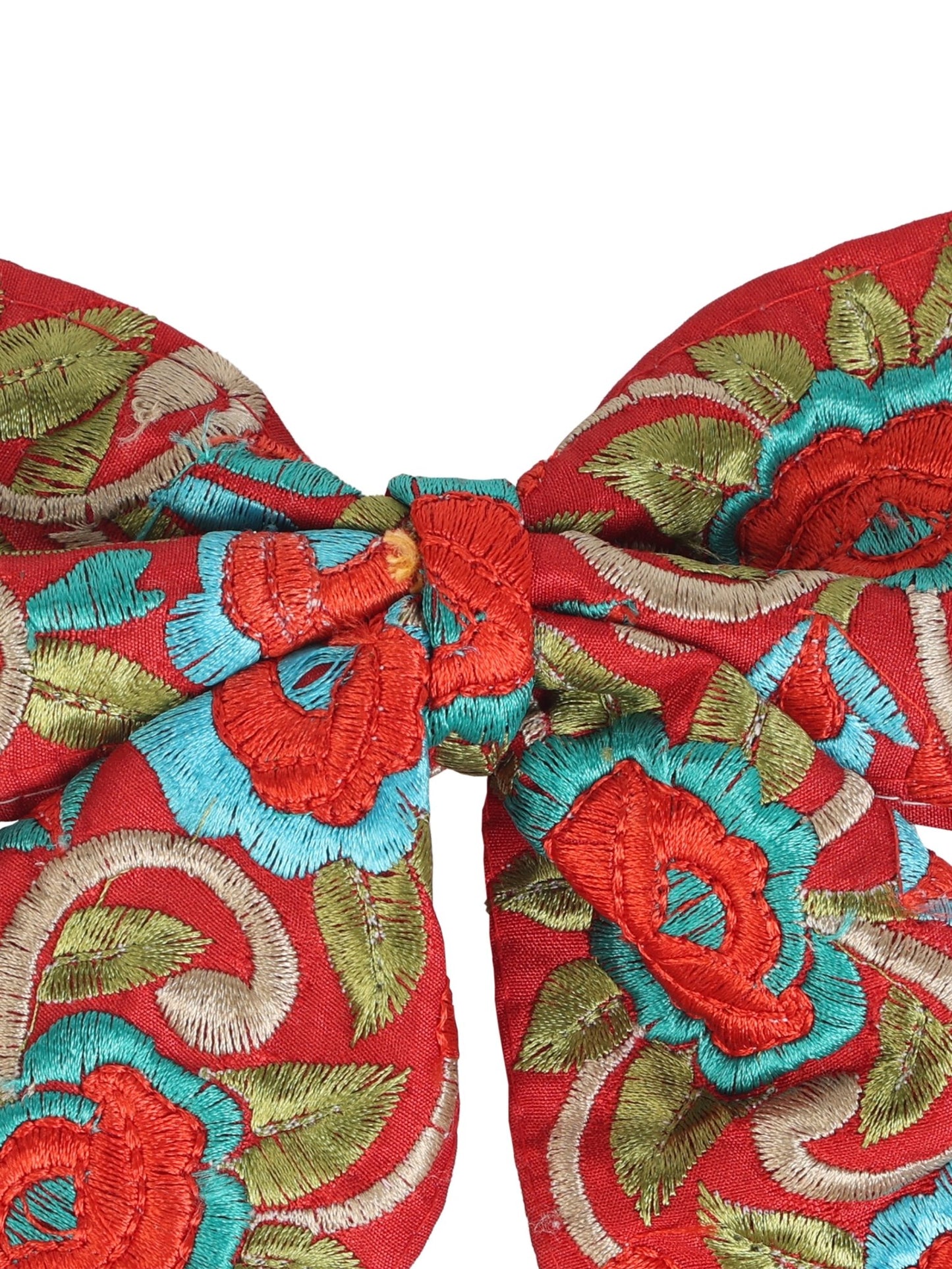 Rustic red hairbow - Kalakari