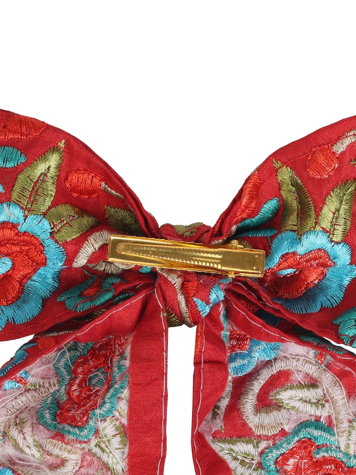 Rustic red hairbow - Kalakari
