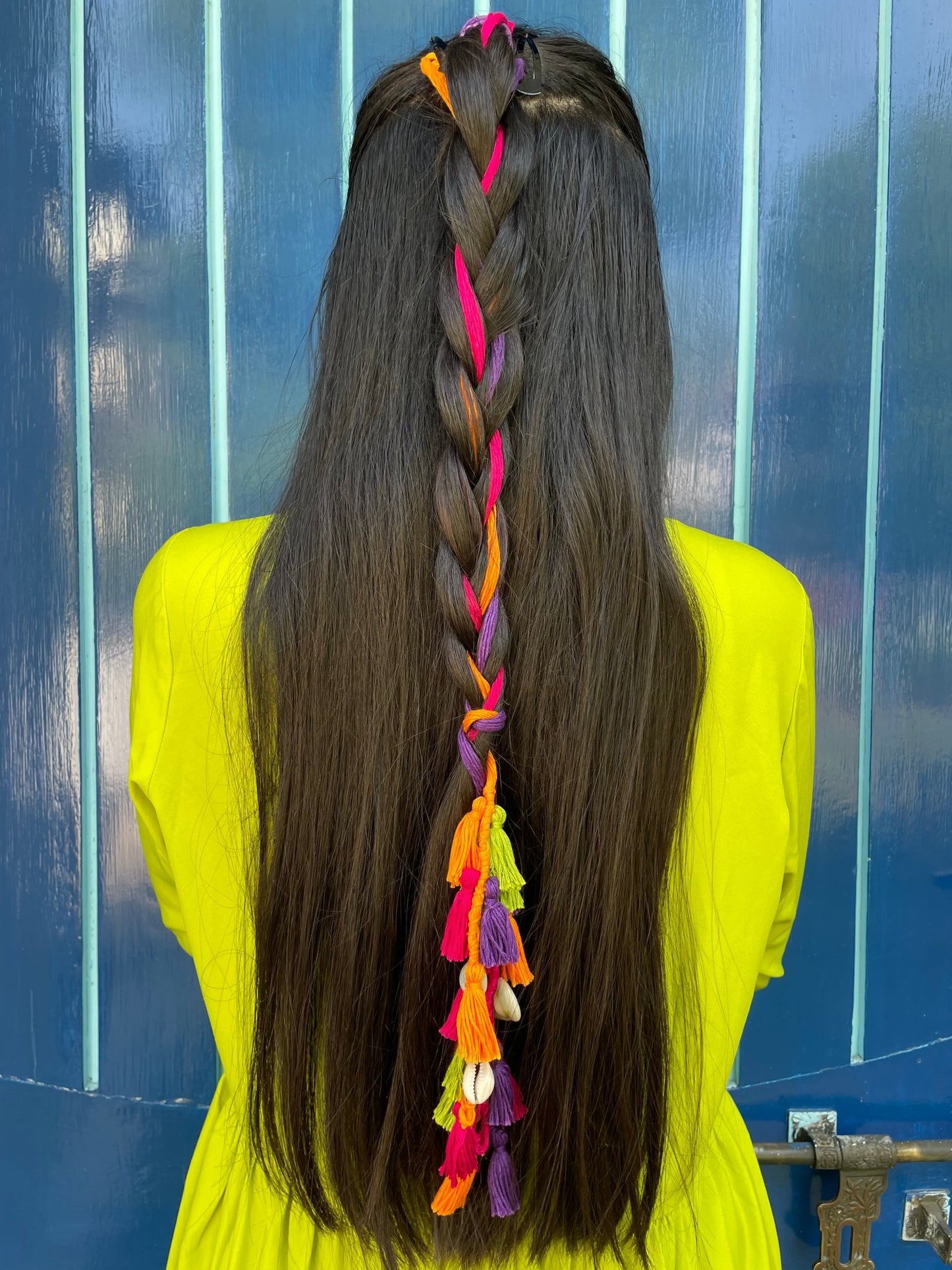 Set of 3 boho hair parandis - Kalakari