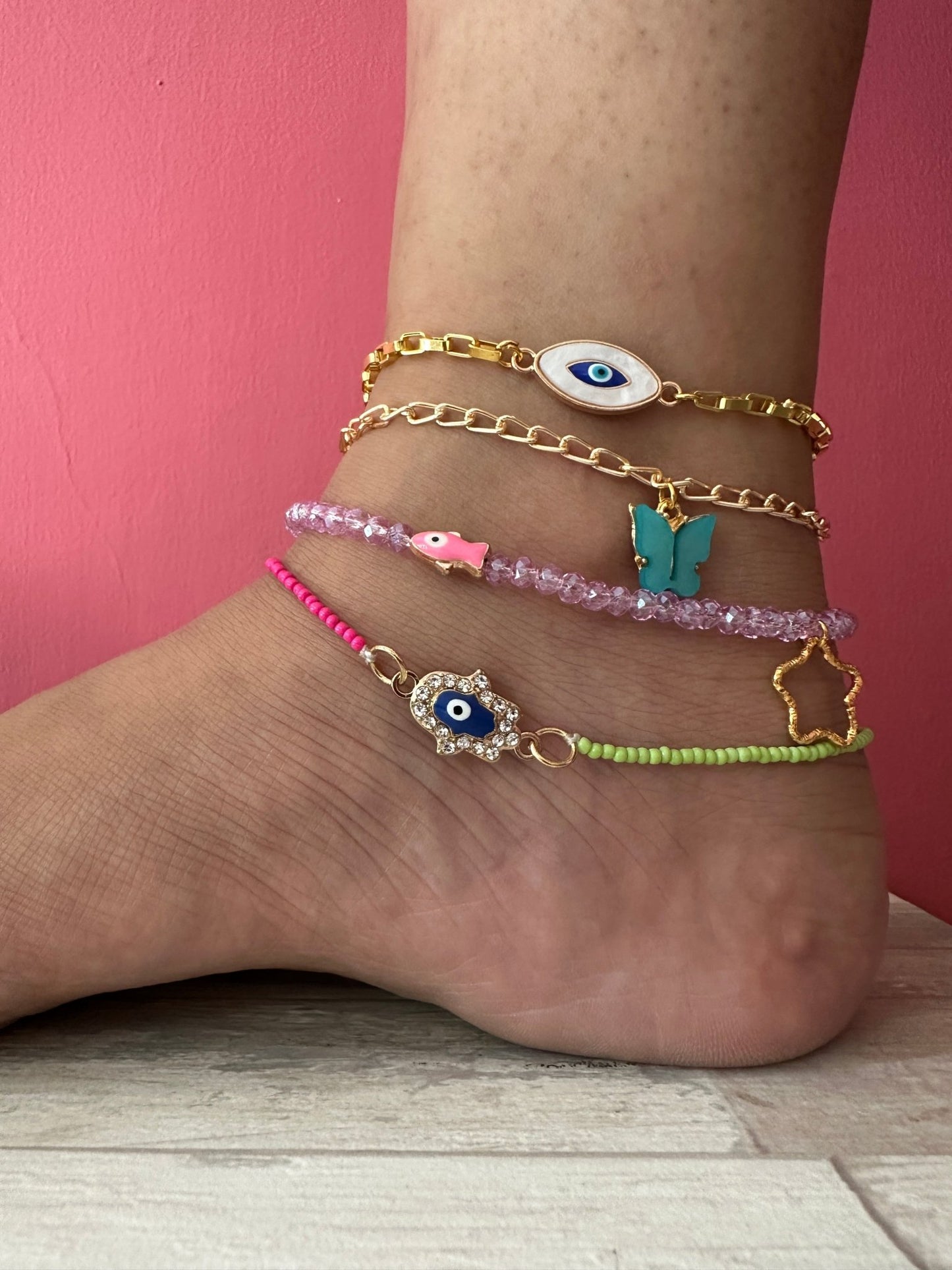 Set of 4 anklets - Kalakari