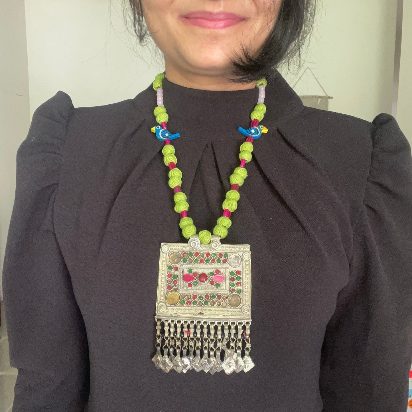Vintage afghani necklace - Kalakari
