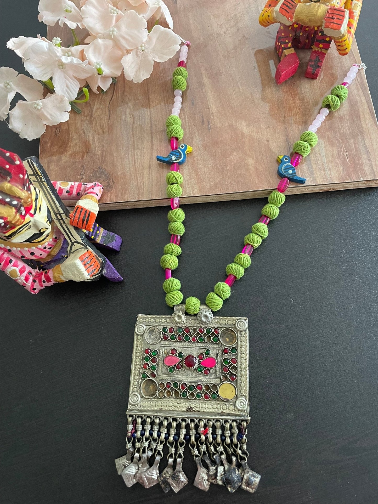 Vintage afghani necklace - Kalakari