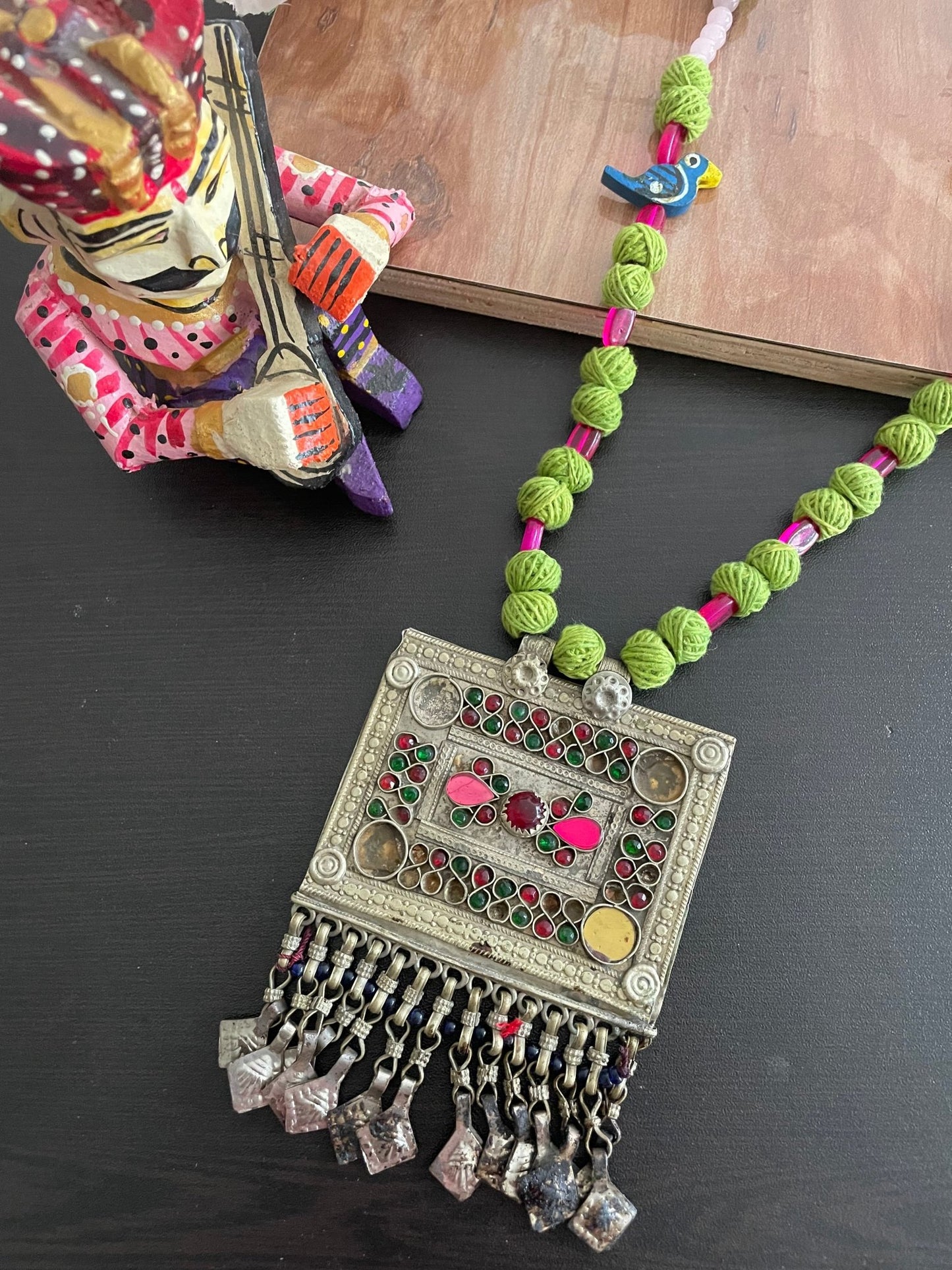 Vintage afghani necklace - Kalakari