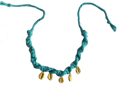 Boho teal necklace