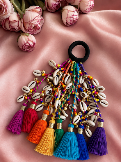 Rainbow hairtie