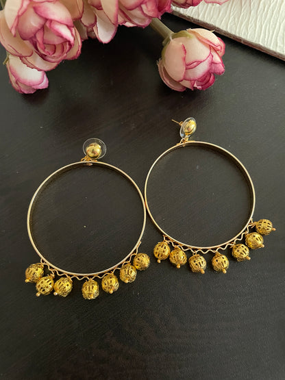 Golden affair parandi and earrings